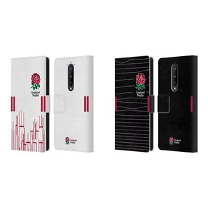 ENGLAND RUGBY UNION 2022/23 CREST KIT LEATHER BOOK CASE FOR ONEPLUS PHONES - Picture 1 of 8