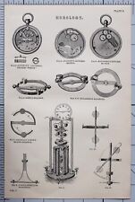 1868 Aufdruck ~ Uhrmacher JOHNSON'S Universal Sekunden Uhr BENT'S Waage