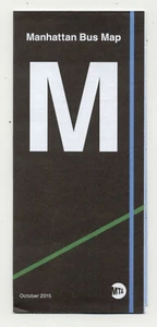 Manhattan Bus Map October 2015 New York Metropolitan Transportation Authority - Picture 1 of 3