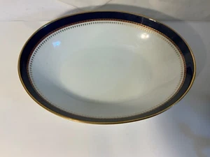 Fitz & Floyd Starburst Cobalt Inglaze 10" Oval Serving Bowl - MINT A11 - Picture 1 of 7