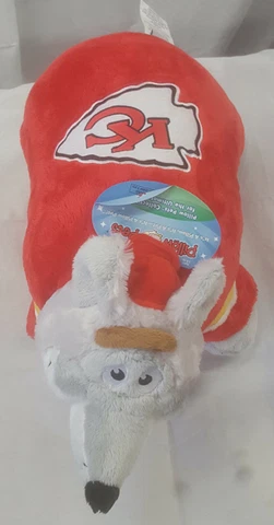 Kansas City Chiefs Large 18" Mascot Pillow Pet - NFL Cover