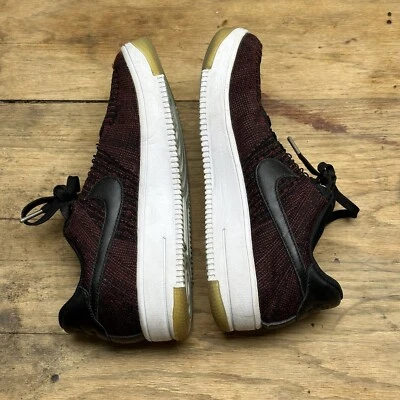 Mujer Nike Air Force 1 Flyknit Talla Baja 9 Rojo Negro 820256-002 Foto 1 de 4