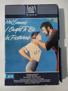Neil Simon's I Ought To Be In Pictures Side Load Box Beta Max Video Tape 1982 - Picture 1 of 5