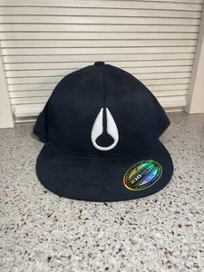 NIXON Icon Logo Snapback Men's Hat Black & White - FLEXFIT - 210 Fitted - Picture 1 of 6