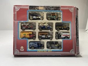 Lot of 10 Die Cast Metal Classic Cars Deluxe Set Polly's Standard Motor Oil New - Picture 1 of 3