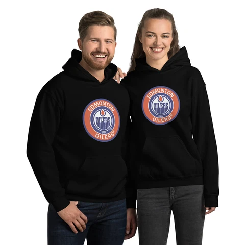 Edmonton Oilers Black Pullover Hoodie | Sizes to 5XL Cover