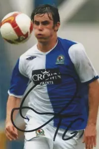 FOTO DE ACCIÓN FIRMADA 6x4 Blackburn: Keith Treacy + certificado de autenticidad - Imagen 1 de 1
