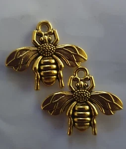 CHARMS 'GOLDEN BEES' (set of 2) - Picture 1 of 2