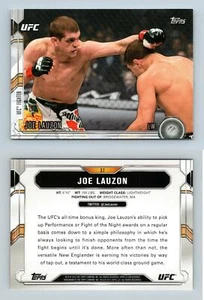 Joe Lauzon #37 UFC Chronicles 2015 Topps Trading Card - Picture 1 of 1