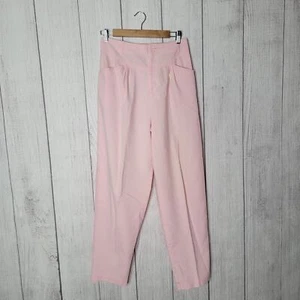 Vintage Jolie Femme rosa ultrahoher Bund leichte Baggy Hose Größe 14 - Bild 1 von 8