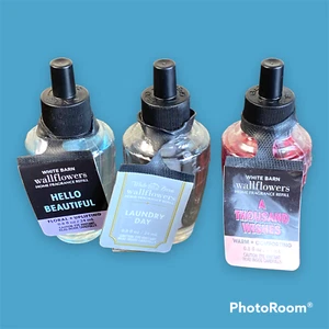3 Bath & Body Works White Barn Wallflowers Plug In Refill Bulb - Picture 1 of 9