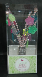Two's Company - Beaded Bottle Stopper Set - Pink & Blue - Picture 1 of 1