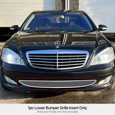 ДЛЯ 07-09 Mercedes-Benz S450/S550/S600 из нержавеющей стали бампер сетка решетка - Изображение 1 из 4