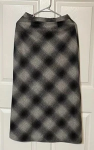 L.L. Maxi gonna a matita Argyle Bean taglia 4 - Dark Academia - Foto 1 di 3