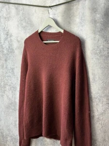 ALLSAINTS Hawk Crew Wool Sweater Oversized Men's Size Small - Picture 1 of 13