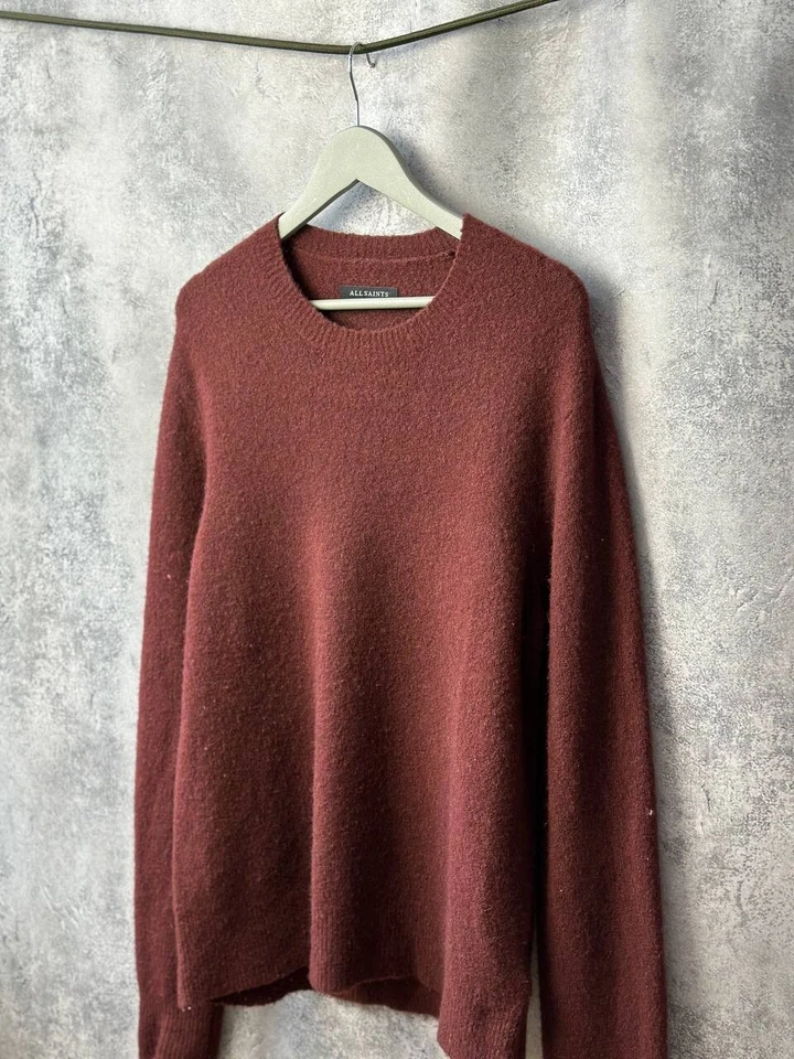 ALLSAINTS Hawk Crew Wool Sweater Oversized Men's Size Small - Image 1 of 4