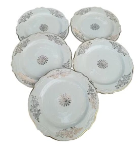 Lot Of 5 Golden Rose 6 1/4” Soup Cereal Bowl By Homer Laughlin - Picture 1 of 7