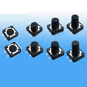 12x12x4.3 - 15mm SMD Momentary Tactile Tact Push Button Switch 4 Pin DIP 4 SPST - Picture 1 of 10