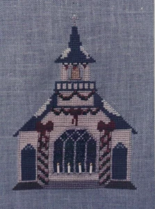 Church Christmas Village Stitchery Cross Stitch Pattern Holly House Designs - Picture 1 of 2