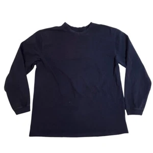 Camiseta Para Hombres Grande Azul Manga Larga Cuello Redondo Manchada Trabajo Exterior Uniforme Camisa - Imagen 1 de 8