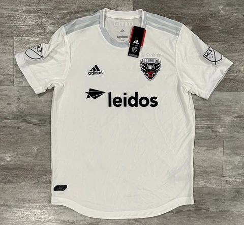 Adidas Climacool MLS D.C. United Mens Jersey White/Gray Size Large Brand New Cover