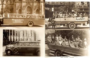 SIGHTSEEING BUSES LOT OF 38 DIFFERENT RPPC POSTCARDS, BUS, EUROPEAN (BL20) - Picture 1 of 10