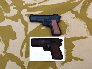 UKSF Browning Hi-Power Pistol 3D PVC Morale Patch SAS SBS Bravo Two Zero - Picture 1 of 3