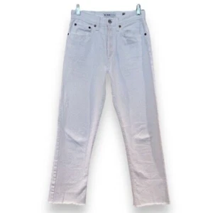 REDONE White Straight Leg High Waist Classic Preppy Designer Denim Jeans 26 - Picture 1 of 10