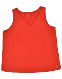 REEBOK Womens Vest Top Size 22/24 XL Red Polyester AO26 - Picture 1 of 3