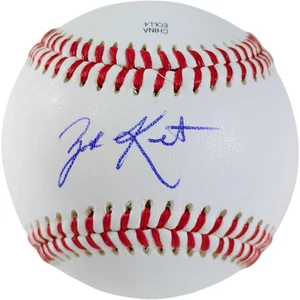 Zak Kent Signed Baseball Cleveland Guardians Rangers Autograph Memorabilia Proof - Picture 1 of 8