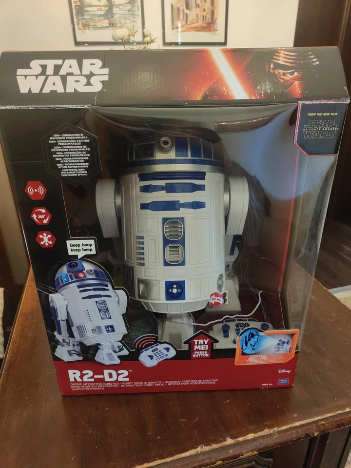 STAR WARS R2-D2 DROIDE INTERATTIVO ROBOTICO DISNEY C3PO - Immagine 1 di 4