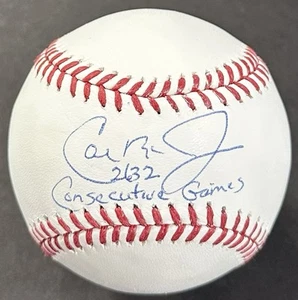 Cal Ripken Jr Signed Official MLB Baseball Orioles 2632 Games Auto Steiner Holo - Picture 1 of 11