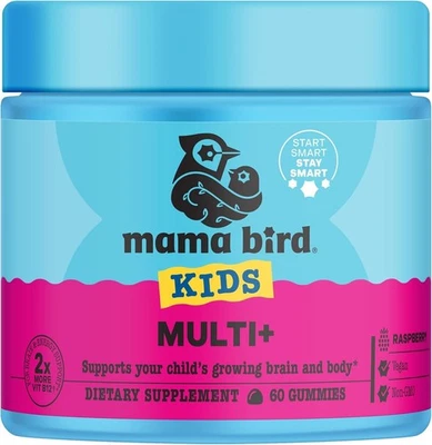 Multivitamínico Best Nest Wellness Daily Bird + Gomitas (60) Frambuesa Niños Foto 1 de 4