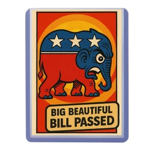 Donald Trump 2025 Custom ACEO Card One Big Beautiful Bill Passes - Picture 1 of 1
