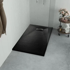 Piatto base doccia SMC nero 35,4"x27,6" - Foto 1 di 6