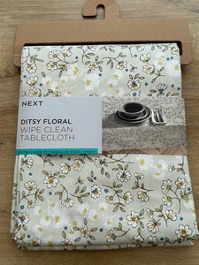 NEXT Daisy Ditsy Floral - Wipe Clean Table Cloth - XL 160cm X 280cm (RRP £34) - Picture 1 of 3