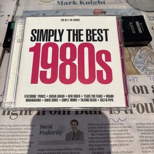 SIMPLY THE BEST 1980'S CD Duran Prince Bowie CHER Wham B52s Bananarama 2 Cd Nena - Picture 1 of 2