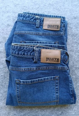 Duluth Trading Co Flex Weekender Azul Oscuro Jean de Trabajo Lote X 2 - 36 X 30  Foto 1 de 4