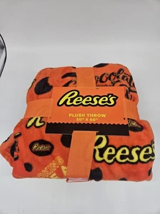 Reese’s Plüsch Decke 50" x 60" Schokolade & Erdnussbutter * Hershey - Bild 1 von 4