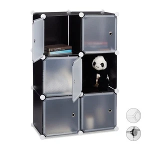 Estanteria modular 6 compartimentos fácil limpieza estantería de plástico - Imagen 1 de 30