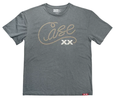 Camiseta mediana Case XX Knives Rope Logo 41181 gris oscuro mezcla de algodón Foto 1 de 2