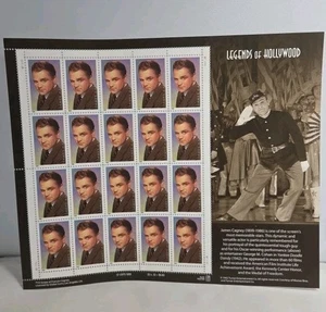 Scott #3329 Legends of Hollywood James Cagney Bogen mit 20 Briefmarken - postfrisch - Bild 1 von 2