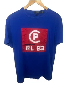 Ralph Lauren Polo Men’s Classic P RL-93 Blue/ Red Classic Fit T-Shirt Size - S - Picture 1 of 7