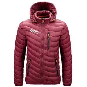 Winter Thermal Jacket Cycling Hooded Warm Coat Outdoor Windbreaker Mountain Bike - Picture 1 of 19