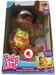 Hasbro Baby Alive Action Figure Bambole Carine Pretty in Pigtails Baby, da collezione - Foto 1 di 2