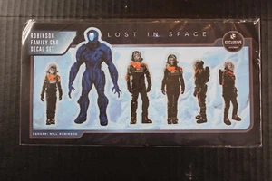 Set decalcomanie auto famiglia Netflix Lost in Space Robinson - NUOVO esclusivo Loot Crate - Foto 1 di 2