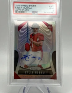 2019 Panini Prizm Rookie SILVER Kyler Murray PSA 9 MINT AUTO RC Cardinals - Bild 1 von 2