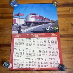 Vintage RJ Corman 1990 Wandkalender Poster Eisenbahn Bahnhof Kentucky - Bild 1 von 7