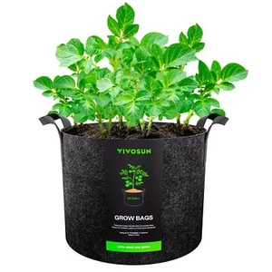 VIVOSUN 45 Gallon Potato Grow Bag Fabric Pot Thickened Nonwoven Plant Container - Picture 1 of 7