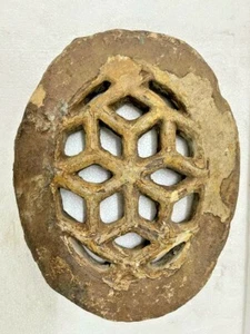 1930's OLD ANCIENT RARE HAND CARVED UNIQUE SHAPE HEAVY STONE WINDOW PANEL / JALI - Picture 1 of 12